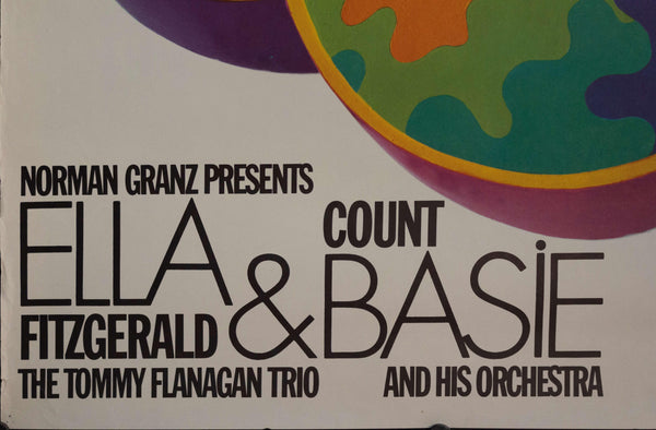 1970 Norman Granz Presents Ella Fitzgerald & Count Basie | The Tommy Flanagan Trio and His Orchestra - Golden Age Posters