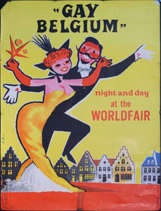 1958 Gay Belgium World Fair - Golden Age Posters