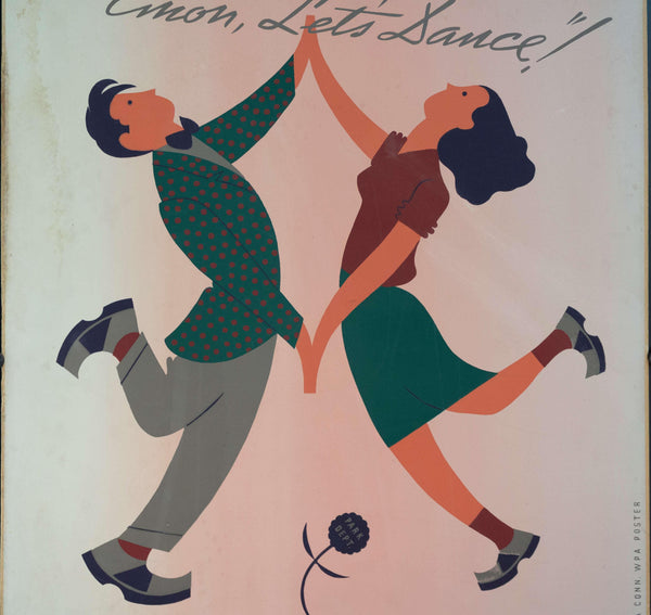 c. 1935 WPA Connecticut Social Dancing - Golden Age Posters