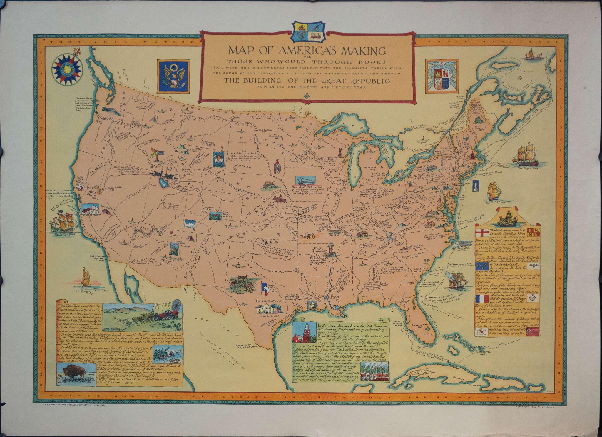 1926 Map of America's Making - Golden Age Posters