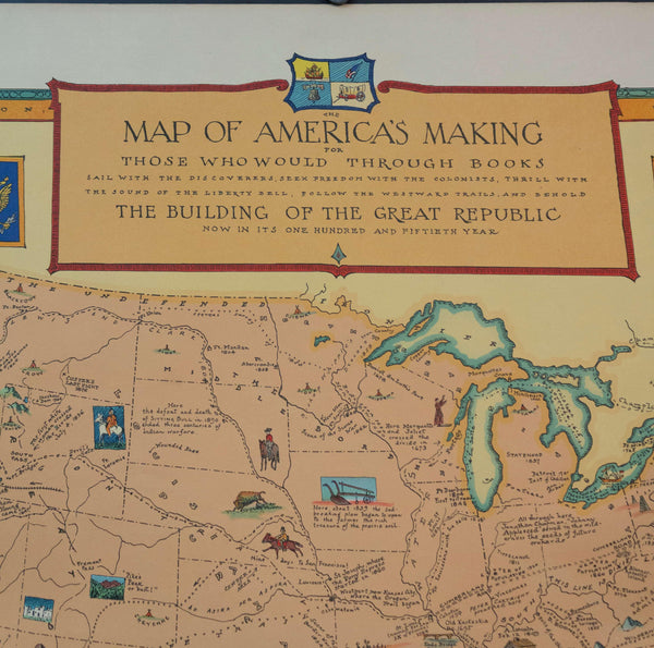 1926 Map of America's Making - Golden Age Posters