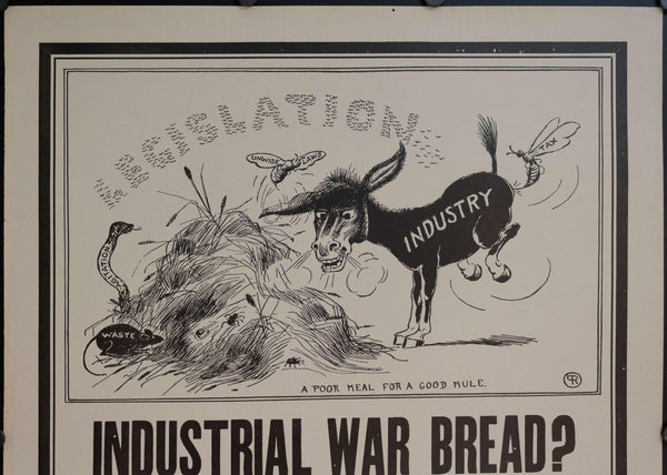 1917 Industrial War Bread? | Give "Industry" a Show as a Food Dictator - Golden Age Posters