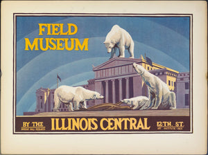 1925 Field Museum by the Illinois Central Polar Bear | Douglas Hall Research Art Institute - Golden Age Posters