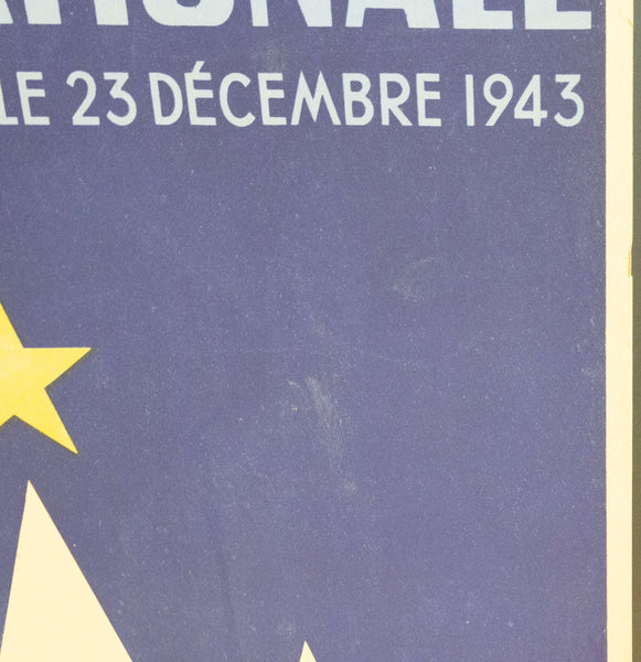 1943 Tranche de Noel Au Profit Du Secours National | Loterie Nationale - Golden Age Posters