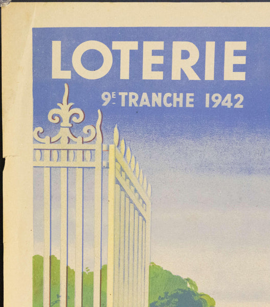 1942 Tranche Des Colonies de Vacances Au Profit Du Secours National | Loterie Nationale - Golden Age Posters