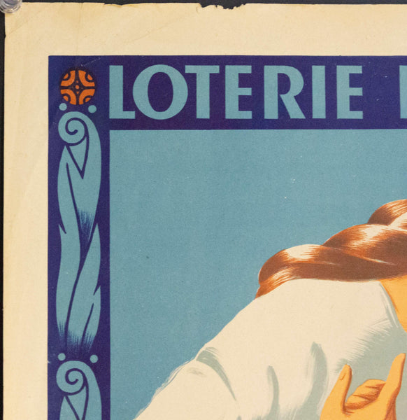 1941 Tranche De La Bienfaisance Au Profit Du Secours National | Loterie Nationale - Golden Age Posters