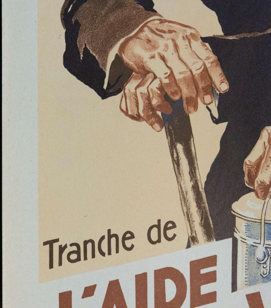 1942 Tranche De L'Aide Aux Viellards Au Profit Due Secours National | Loterie Nationale - Golden Age Posters