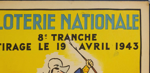 1943 Tranche Du Placement Familial Au Profit Du Secours National | Loterie Nationale - Golden Age Posters