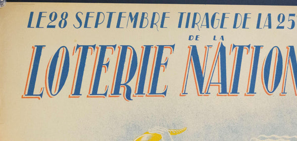 1943 Tranche De L'enfance Au Profit Du Secours National | Loterie Nationale - Golden Age Posters