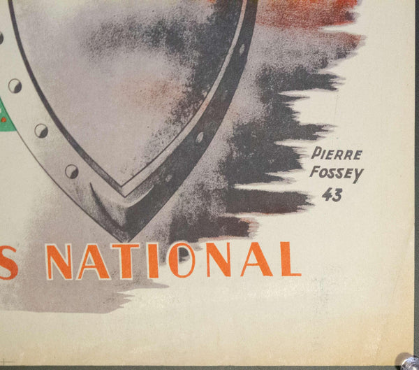1943 Loterie Nationale Au Profit Des Refuges Et Permanences Du Secours National | Loterie Nationale - Golden Age Posters