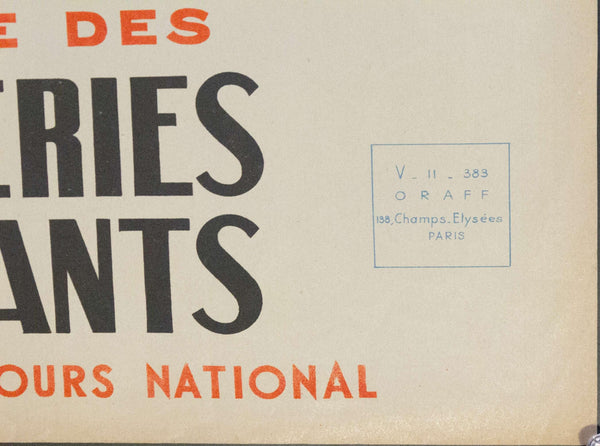 1943 Tranche Des Garderies D'enfants Au Profit Du Secours National | Loterie Nationale - Golden Age Posters