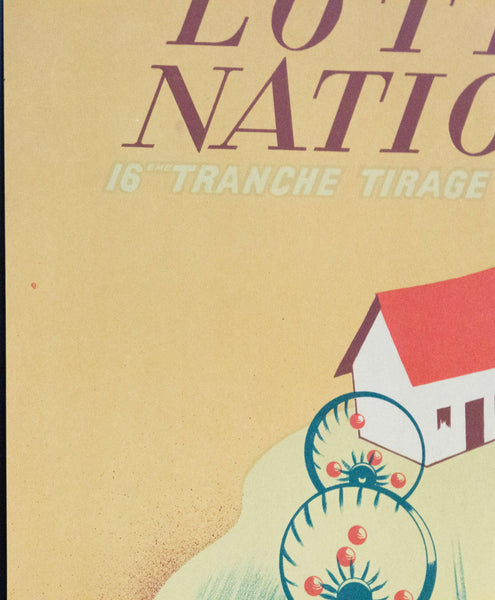 1943 Loterie Nationale Foyer Des Vieux Au Profit Du Secours National | Loterie Nationale - Golden Age Posters