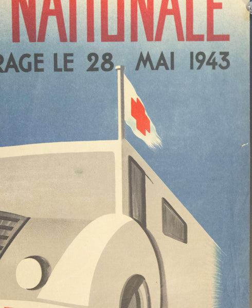 1943 Loterie Nationale Asisstance Aux Malades Au Profit Du Secours National | Loterie Nationale - Golden Age Posters