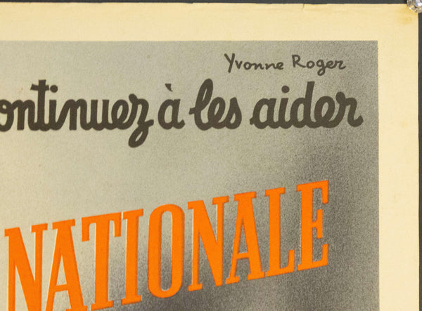 1941 Merci Pour Eux, Continuer A Les Aider Au Profit Du Secours National | Loterie Nationale - Golden Age Posters