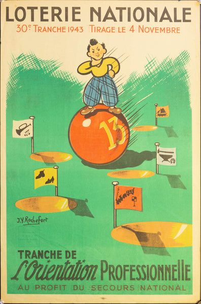 1943 Tranche De L'Orientation Professionnelle | Loterie Nationale - Golden Age Posters