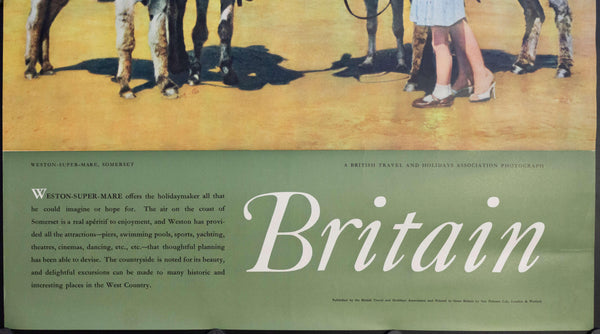 c. 1956 Britain Weston-Super-Mare Somerset - Golden Age Posters
