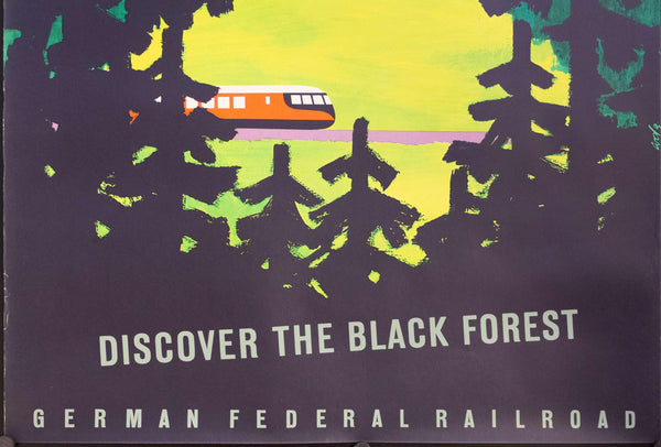 1950s Discover the Black Forest | German Federal Railroad - Golden Age Posters