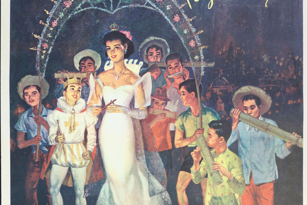 1950s Philippines Pageantry | "Santacruzan" Maytime Festival Procession - Golden Age Posters