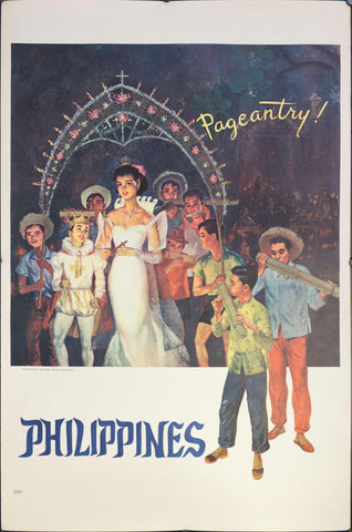 1950s Philippines Pageantry | "Santacruzan" Maytime Festival Procession - Golden Age Posters