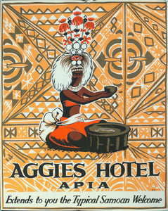 1950s Aggies Hotel | Apia | Extends To You The Typical Samoan Welcome - Golden Age Posters
