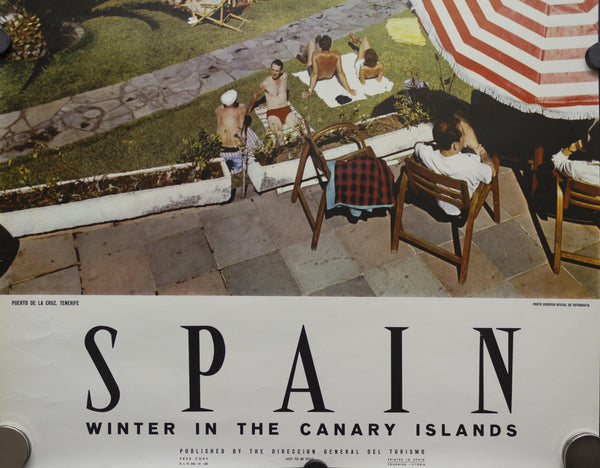 c.1959 Spain Winter in the Canary Islands | Puerto de la Cruz Tenerife - Golden Age Posters