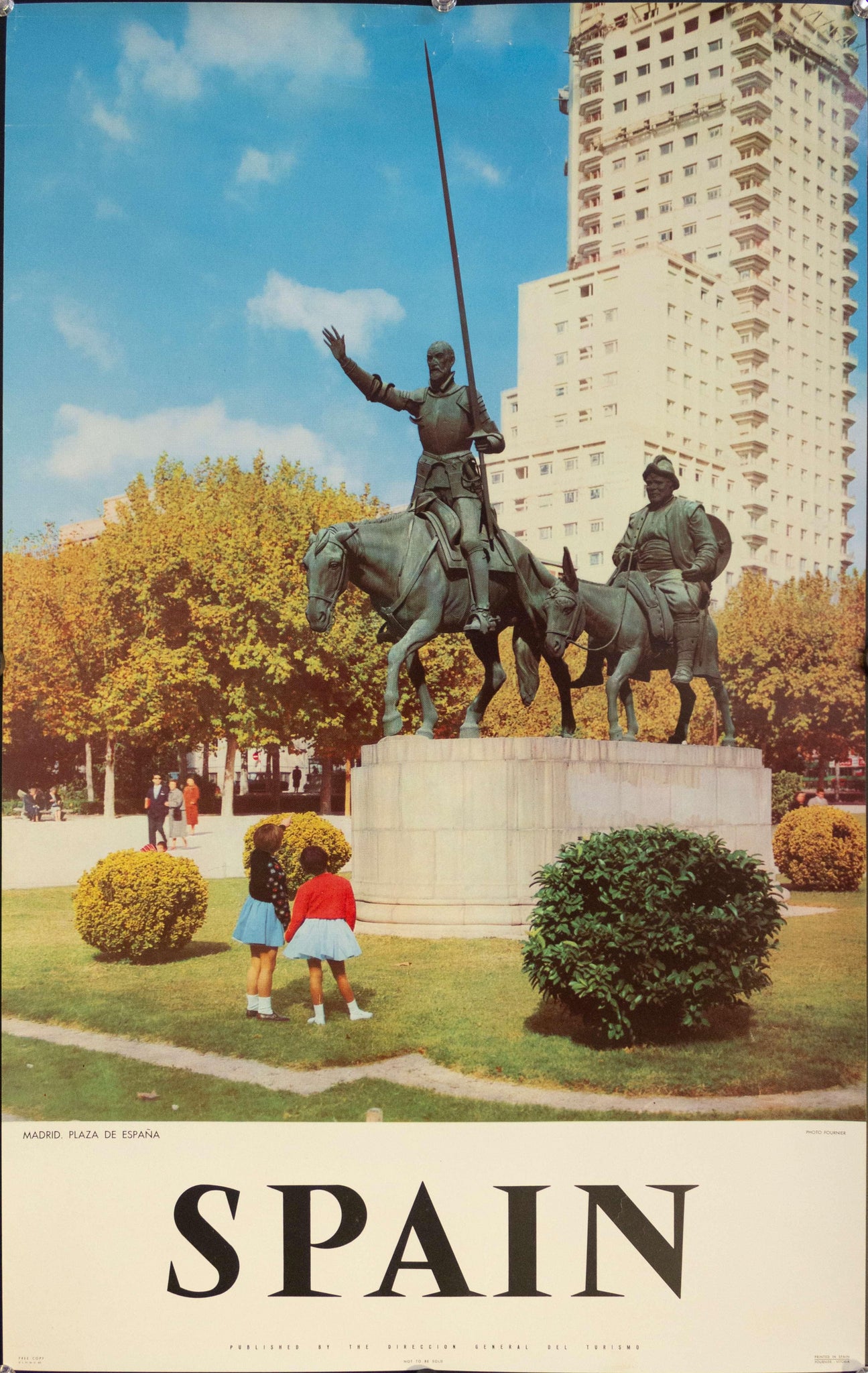 1950s Spain | Madrid, Plaza de Espana - Golden Age Posters