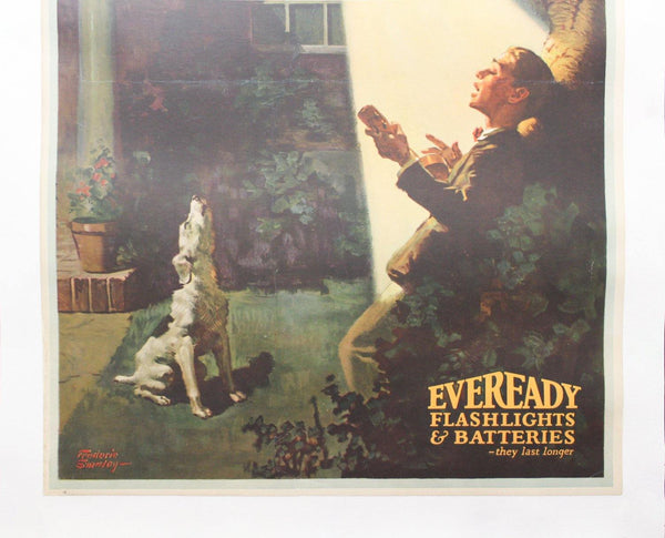 c.1930s Eveready Flashlights and Batteries Advertising by Frederic Stanley - Golden Age Posters