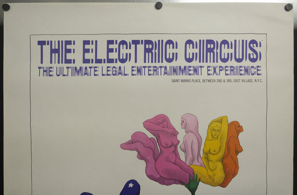 1967 The Electric Circus NYC Disco Nightclub Poster by Jacqui Morgan Psychedelic - Golden Age Posters