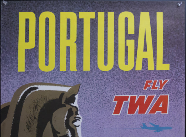 c.1960s Portugal Fly TWA Praca do Imperio - Golden Age Posters