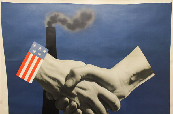 1941 Buy A Share In America by John Atherton MoMA Award Winner Largest Size - Golden Age Posters