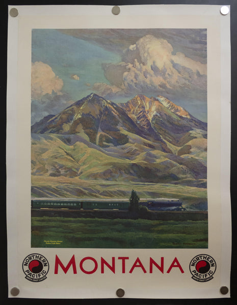 c.1930 Northern Pacific Railway Montana Poster by Gustav Krollmann - Golden Age Posters