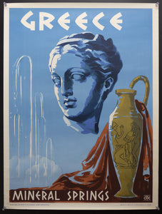 1952 Greece Mineral Springs M. Pechlivandis & Co. Mid-Century - Golden Age Posters
