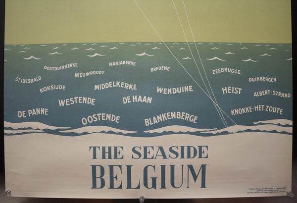 c.1954 The Seaside Belgium by Fréderic Conrad - Golden Age Posters