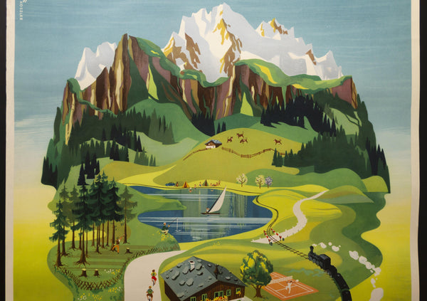 c.1954 Travel In Austria by Hugo Koszler - Golden Age Posters