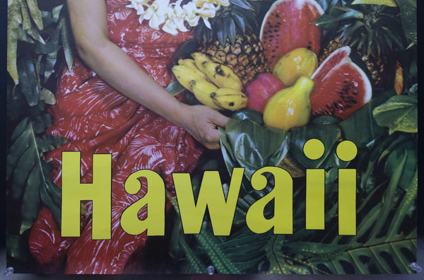 c.1950s United Air Lines Hawaii Hawaiian Maiden Mid-Century - Golden Age Posters