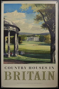 1954 Country Houses by Rowland Hilder British Travel and Holidays Association - Golden Age Posters