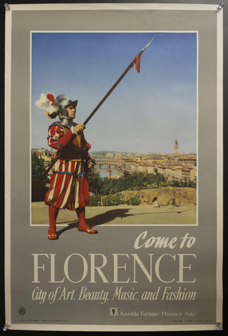 1954 Florence Calling City Art Beauty Music Fashion Italy Azienda Turismo ENIT Italian - Golden Age Posters