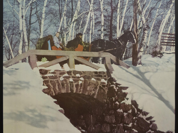 1950s Canada Vacations Unlimited Winter Wonderland Horse and Sleigh - Golden Age Posters