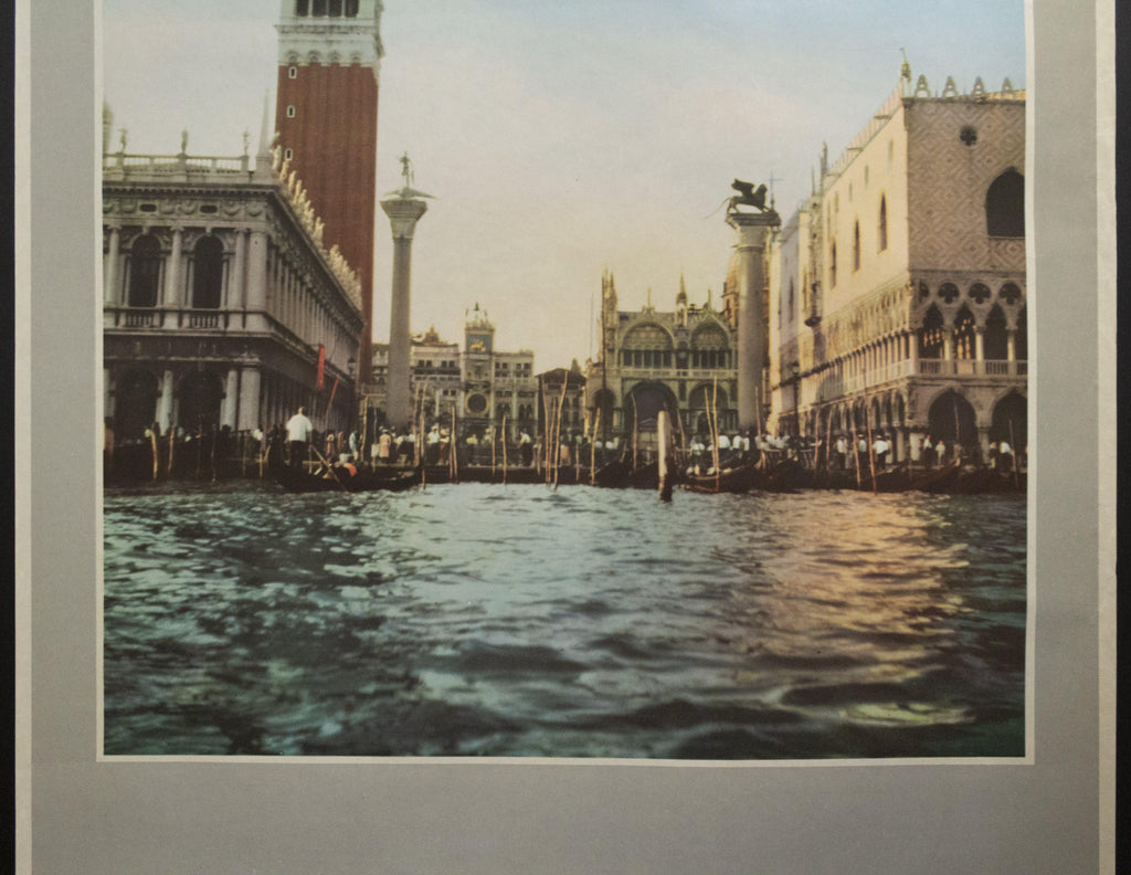 1953 Venezia Venice Italy Piazza San Marco ENIT Italian Vintage Poster