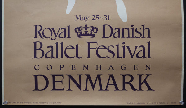 1953 Royal Danish Ballet Festival Copenhagen Denmark by Henry Thelander - Golden Age Posters