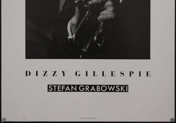 c.1980s Dizzy Gillespie Poster by Stefan Grabowski Jazz Trumpeter Band Leader - Golden Age Posters