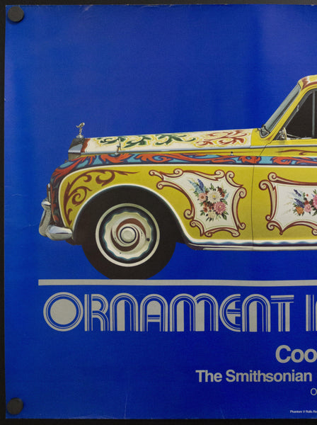 1978 Ornament In The 20th Century Cooper Hewitt Museum Exhibit Poster Vintage - Golden Age Posters