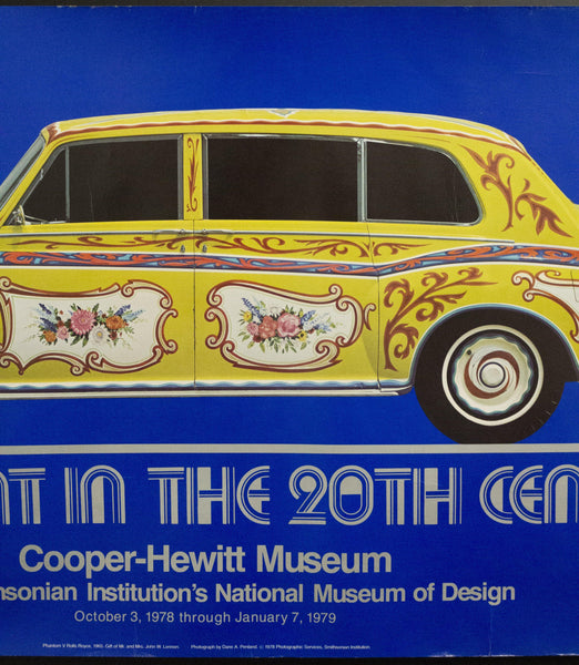 1978 Ornament In The 20th Century Cooper Hewitt Museum Exhibit Poster Vintage - Golden Age Posters