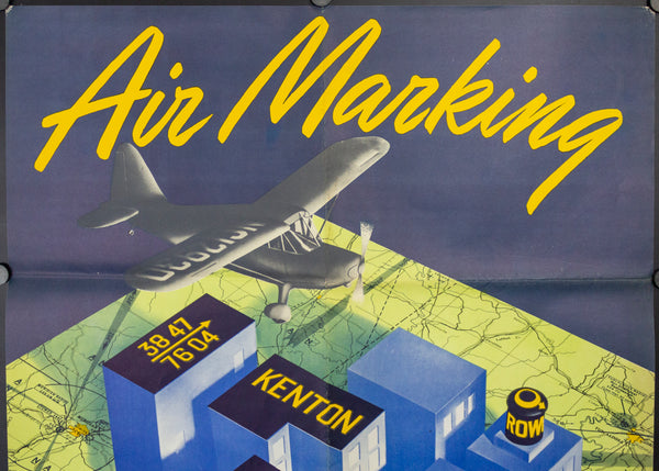 c.1944 Air Markings Put Your Town On The Map Civil Aeronautics Administration