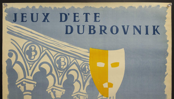 1955 Jeux d'ete Dubrovnik by M. Racic Summer Games Festival Yugoslavia - Golden Age Posters