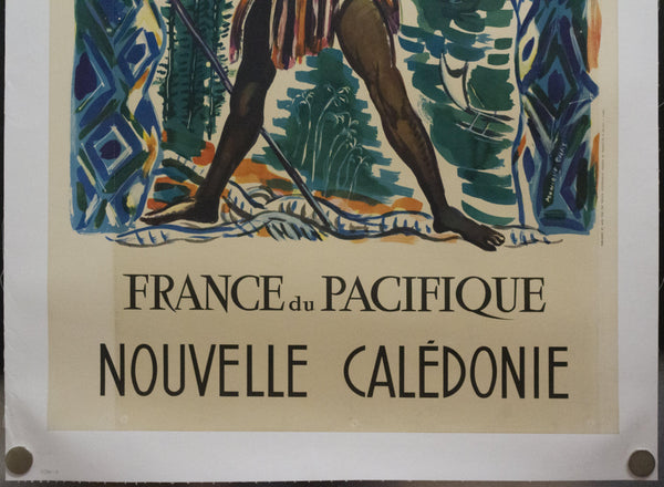 c.1950s Nouvelle Calédonie by Monique Cras New Caledonia South Pacific Travel - Golden Age Posters