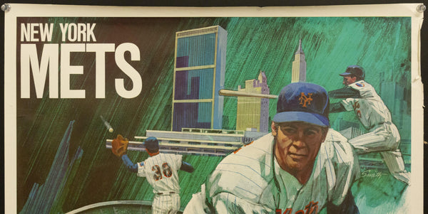 1971 New York Mets by Smith Major League Baseball MLB 1968 - Golden Age Posters