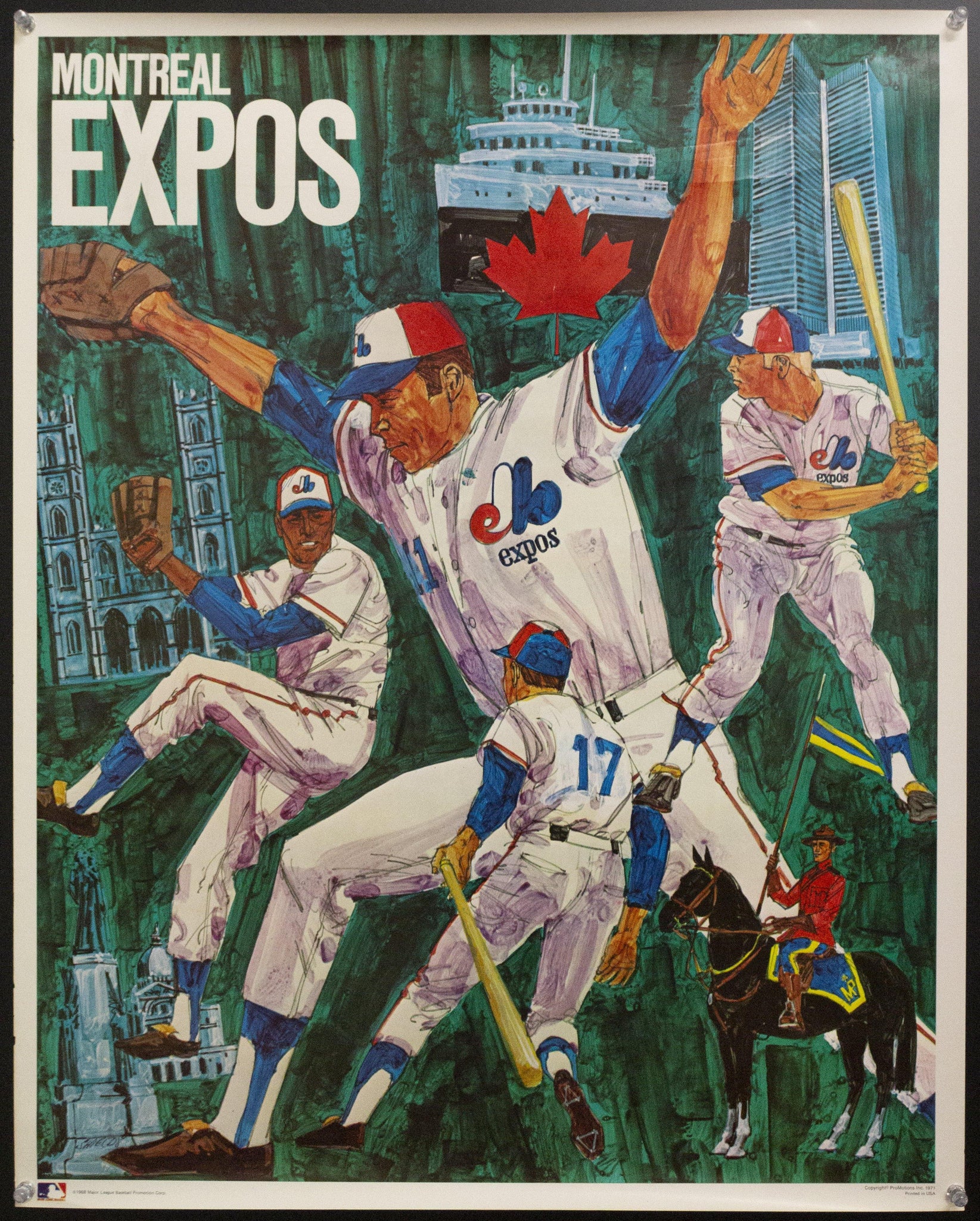 1971 Montreal Expos Major League Baseball MLB Shields 1968 - Golden Age Posters