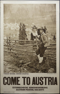 c.1934 Come To Austria Austrian Federal Railways Karl Dornach Zillertal - Golden Age Posters