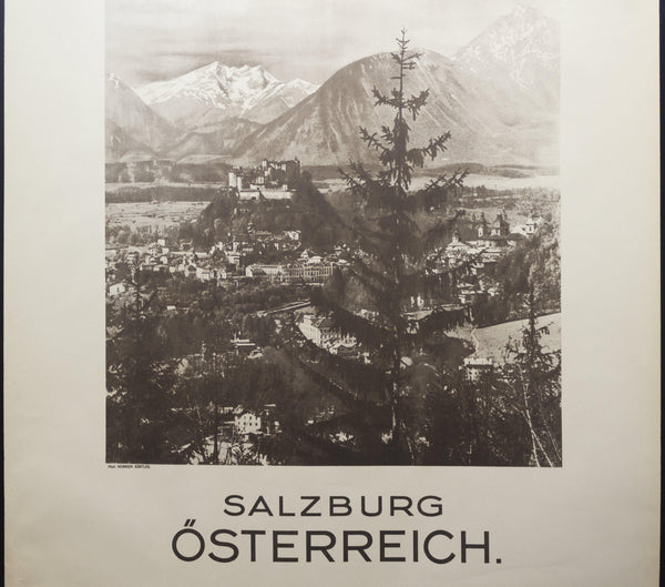 c.1934 Salzburg Ősterreich Austria Heinrich Gürtler - Golden Age Posters